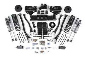 BDS2155PS | BDS Suspension 4 Inch Extended Travel Lift Kit With 4-Link For Ram 3500 4WD Diesel | Coil Spring / Bump Stop Extension | Rear 3 Inch Lift Block Kit Without Overload | Fox 2.5 Performance Series HTO Shocks