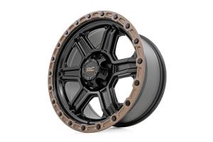 Rough Country - 79181217A | Rough Country 79 Series Wheel, 6X135 Bolt Pattern | Semi Gloss Black/Bronze / 18x9 / -12mm - Image 3