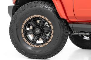 Rough Country - 79181217A | Rough Country 79 Series Wheel, 6X135 Bolt Pattern | Semi Gloss Black/Bronze / 18x9 / -12mm - Image 7