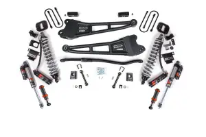 BDS2149PESB | BDS Suspension 3 Inch Lift Kit With Radius Arm For Ram 3500 4WD Diesel | Coilover / Fox 2.0 Hydro Bump Stop | Rear 2 Inch Lift Block Kit With Overload | Fox 2.5 Performance Elite Shocks