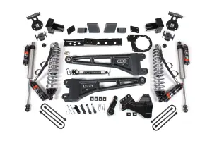 BDS2260PES | BDS Suspension 7 Inch Lift Kit With Radius Arm & Fox 2.5 Performance Elite Coilover Conversion For Ford F-350 Super Duty DRW 4WD Diesel | Fox 2.5 Performance Elite Shocks