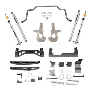150203TPS | Belltech 7-9 Inch Complete Lift Kit with Trail Performance Struts / Shocks & Sway Bar (2016-2018 Silverado, Sierra 1500 2WD/4WD | OEM Stamped Steel / Aluminum Control Arms)