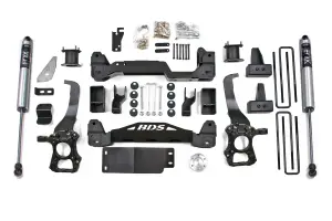 BDS2268FS | BDS Suspension 6 Inch Lift Kit For Ford F-150 4WD | Rear 3 Inch Block Kit | Fox 2.0 Performance Series Shocks