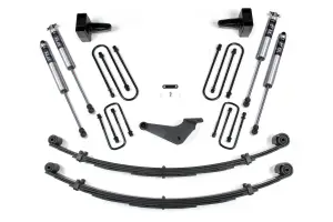 BDS322FS | BDS Suspension 4 Inch Lift Kit For Ford F-250 / F-350 Super Duty 4WD | Radius Front U-Bolt | Rear Lift With Factory Overload | Fox 2.0 Performance Series Shocks