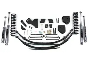 BDS331H | BDS Suspension 4 Inch Lift Kit For Ford F-250 / F-350 Super Duty 4WD Gas | Rear Leaf Springs | NX2 Nitro Series Shocks