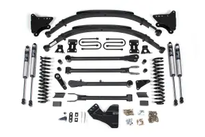 BDS332FS | BDS Suspension 4 Inch Lift Kit With 4-link For Ford F-250 / F-350 Super Duty 4WD Gas | Rear Leaf Springs | Fox 2.0 Performance Series Shocks