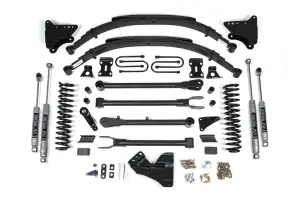 BDS332H | BDS Suspension 4 Inch Lift Kit With 4-link For Ford F-250 / F-350 Super Duty 4WD Gas | Rear Leaf Springs | NX2 Nitro Series Shocks