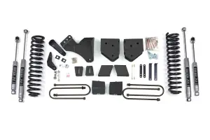 BDS334H | BDS Suspension 6 Inch Lift Kit For Ford F-250 / F-350 Super Duty 4WD Gas | Rear Lift 5 Inch Block Kit With Overload | NX2 Nitro Series Shocks
