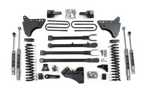 BDS335H | BDS Suspension 6 Inch Lift Kit With 4-Link For Ford F-250 / F-350 Super Duty 4WD Gas | Rear Lift 5 Inch Block Kit Without Overload | NX2 Nitro Series Shocks