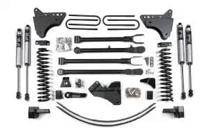 BDS356FS | BDS Suspension 6 Inch Lift Kit With 4-Link For Ford F-250 / F-350 Super Duty 4WD Diesel | Rear Lift 3 Inch Block Kit & Add-A-Leaf With Overload | Fox 2.0 Performance Series Shocks
