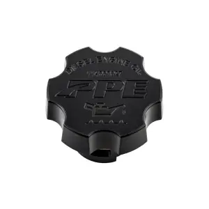 Pacific Performance Engineering - 114003027 | PPE Performance Billet Aluminum Engine Oil Filler Cap For GM 6.6L/3.0L GM Duramax | Black Finish - Image 1