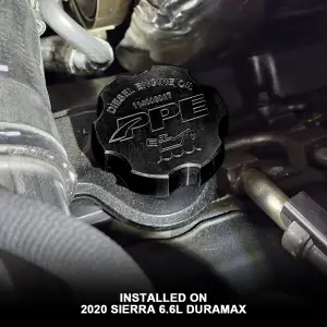 Pacific Performance Engineering - 114003027 | PPE Performance Billet Aluminum Engine Oil Filler Cap For GM 6.6L/3.0L GM Duramax | Black Finish - Image 4