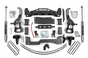 BDS574FS | BDS Suspension 6 Inch Lift Kit For Ford F-150 4WD | Add-A-Leaf | Fox 2.0 Performance Series Shocks 