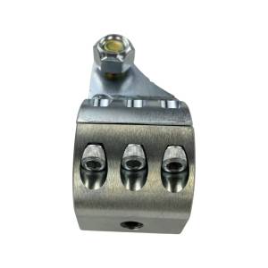 Apex Chassis - DC109 | Apex Chassis Zinc Coated DOM Steel Damper Bracket Double Shear Hydro Assist Clamp For Jeep | 2007-2018 | For 1.75" Tie Rods - Image 3