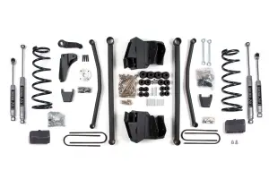 BDS644H | BDS Suspension 6 Inch Lift Kit With Long Arm For Ram 2500 / 3500 4WD Gas | Rear Lift Block Kit | Rear 4 Inch Axle | NX2 Nitro Series Shocks