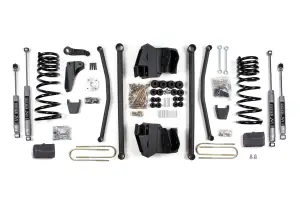 BDS653H | BDS Suspension 8 Inch Lift Kit With Long Arm For Ram 2500 / 3500 4WD Diesel | Rear Lift Block Kit With 4 Inch Axle | Automatic Transmission | NX2 Nitro Series Shocks