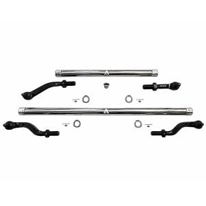KIT140 | Apex Chassis Steering Kit 2.5 ton Flip Kit 3" Or More For Jeep Wrangler JK | 2007-2018 | Polished  Aluminum