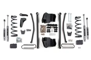 BDS667H | BDS Suspension 4 Inch Lift Kit With Long Arm For Ram 2500 Power Wagon 4WD Gas | Rear Lift Block Kit | Rear 4 Inch Axle | NX2 Nitro Series Shocks