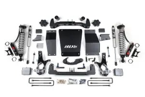 BDS710PSS | BDS Suspension 6 Inch Lift Kit With Fox 2.5 Performance Elite Coilover For Chevrolet Silverado / GMC Sierra 1500 4WD | Rear Lift Block Kit | Cast Steel Factory Control Arm | Fox 2.0 Performance Series Shocks