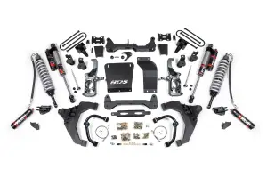 BDS729PES | BDS Suspension 6.5 Inch Lift Kit With Fox 2.5 Coilover Conversion For Chevrolet Silverado / GMC Sierra 2500HD / 3500HD Diesel | Rear Lift 3 Inch Block Kit Without Overload | Fox 2.5 Performance Elite Shocks