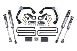 BDS760FPE | BDS Suspension 3 Inch Lift Kit For Chevrolet Silverado / GMC Sierra 2500HD / 3500HD | Rear Lift 2 Inch Block Kit Without Overload | Fox 2.5 Performance Elite Shocks