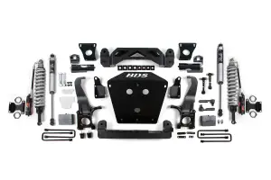 BDS813FPS | BDS Suspension 7 Inch Lift Kit With Fox 2.5 Performance Elite Coilover For Toyota Tundra 2/4WD | Fox 2.0 Performance Series Shocks