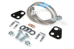 BDS102002 | BDS Suspension Front Brake Line Set For Ram 1500 4WD | Stainless Steel | Fits 6 Inch Lift