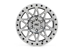 78181212C | Rough Country 78 Series Wheel | Simulated Beadlock / Machined / 18x9 / 6x5.5 / -12mm