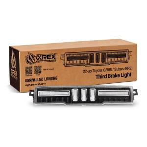 220040 | AlphaRex NOVA-Series Prismatic LED Fourth Brake Light Black Clear for Toyota GR86/Subaru BRZ