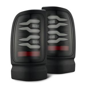 643002 | AlphaRex LUXX-Series LED Tail Lights Black for Dodge Ram 1500 (1994-2001) / Ram 2500/3500 (1994-2002)
