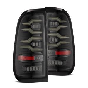658001 | AlphaRex LUXX-Series LED Tail Lights Alpha-Black for Ford Super Duty (1999-2016) / F150 (1997-2013)