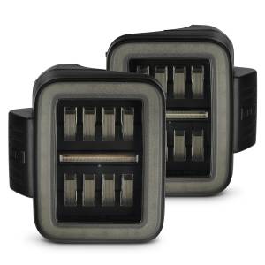 AlphaREX - 602050 | AlphaRex NOVA-Series Prismatic LED Tail Lights Alpha-Black for Jeep Gladiator JT - Image 1