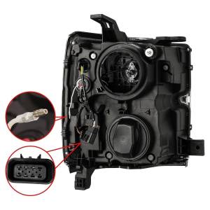 AlphaREX - 880098 | AlphaRex LUXX-Series LED Projector Headlights Black for Chevrolet Silverado 2500HD/3500HD (2015-2019) - Image 9