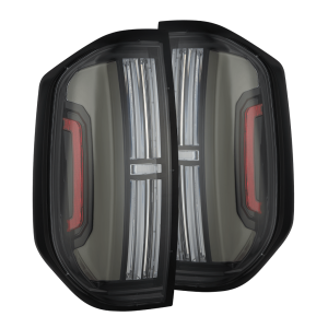 672032 | AlphaRex NOVA-Series Prismatic LED Tail Lights Black for Toyota Tundra (2014-2021)