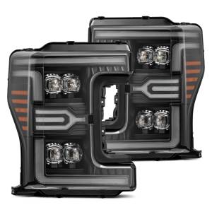 880325 | AlphaRex NOVA-Series LED Projector Headlights Black for Ford Super Duty MKII (2017-2019)