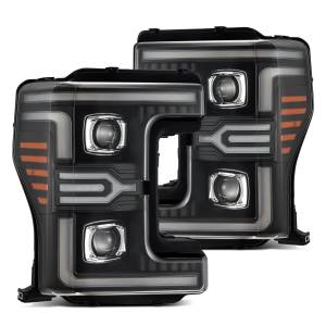880323 | AlphaRex LUXX-Series LED Projector Headlights Black for Ford Super Duty MKII (2017-2019)