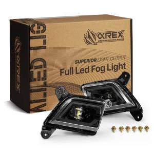 210017 | AlphaRex DoubleTap Dual Color LED Projector Fog Lights for Chevrolet Silverado 1500 (2019-2023)/Chevrolet Silverado 2500HD/3500HD (2020-2023)