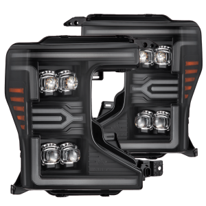 880338 | AlphaRex NOVA-Series LED Projector Headlights Black for Ford Super Duty (2020-2022)