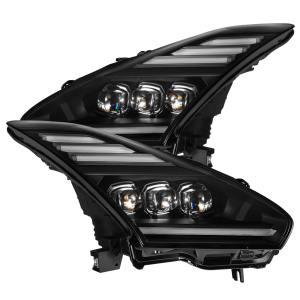 880359 | AlphaRex NOVA-Series LED Projector Headlights Black for Nissan GT-R (2009-2025)