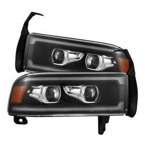 880353 | AlphaRex LUXX-Series LED Headlights Black for Dodge Ram 1500 (1994-2001)/2500/3500 (1994-2002)