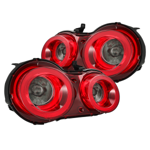 692003 | AlphaRex NOVA-Series Prismatic LED Tail Lights Red Smoke for Nissan GT-R (2009-2025)