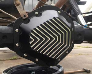 PML Covers - 9369-1-B | PML Cover GM 10.5 Patterned Fins Differential Cover For GM 3/4 Ton And 1 Ton Trucks or Vans | Black Powder Coated Finish, 3/8 Stock Bolt Size - Image 4
