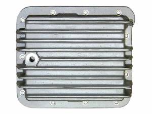 PML Covers - 10453-1-AC | PML Cover Ford C4 Deep, Case Fil Transmission Pan For Ford Mustang, Bronco, Falcon, Pinto, And Maverick | Natural As-Cast Finish - Image 1