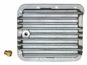PML Covers - 10453-2-AC | PML Cover Ford C4 Deep, Pan Fill With Fitting Transmission Pan For Ford Mustang, Bronco, Pinto And Maverick | Natural As-Cast Finish - Image 1