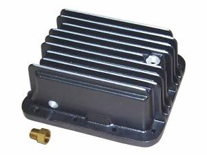 PML Covers - 10453-2-B | PML Cover Ford C4 Deep, Pan Fill With Fitting Transmission Pan For Ford Mustang, Bronco, Pinto And Maverick | Black Powder Coat Finish - Image 1