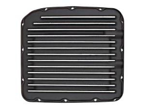 7873-B | PML Cover GM TH425 Stock Capacity Transaxle Transmission Pan For Oldsmobile Toronado / Cadillac Eldorado / GMC Motorhomes | Black Powder Coat Finish