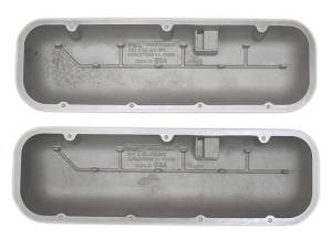 PML Covers - 9096-2P-AC | PML Cover Valve Covers, Corvette Script, Standard For Chevrolet Big Block 396, 427, 454 and 502 Engines | Natural As-Cast Finish - Image 2