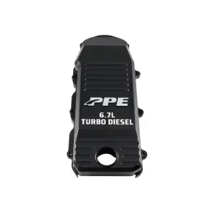 218020120 | PPE Performance RAM 6.7L Cummins Billet Aluminum Crankcase Breather Cover | Black Finish