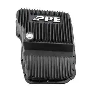 228052320 | PPE Performance Heavy-Duty Cast Aluminum Transmission Pan For RAM 1500/2500/3500 / Jeep Grand Cherokee 65RFE/66RFE | Black Finish