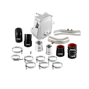 Pacific Performance Engineering - 315045200 | PPE Performance Ford 6.7L Power Stroke Air To Water Intercooler With Brushed Charge Pipes | Raw Finish - Image 4